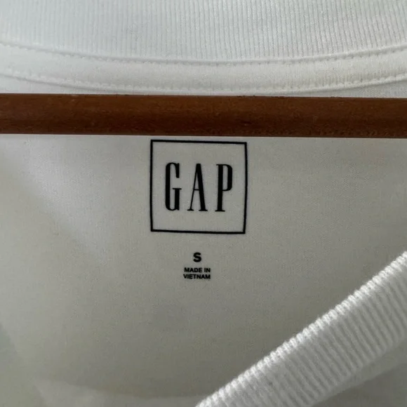 NWT Gap 100% Cotton Casual White T-Shirt Dress with Pocket Women’s Small - Picture 5 of 7